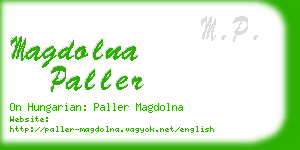 magdolna paller business card